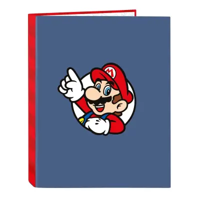 Super Mario A4 cardboard 4 rings binder