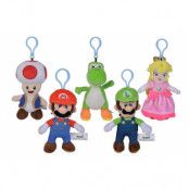 Super Mario All Stars plush keychain 13 cm