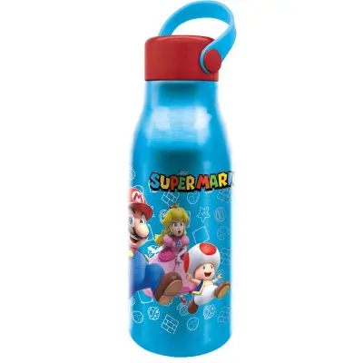 Super Mario - Aluminium Bottle With Handle - 760ml