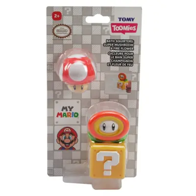 Super Mario Bath Squirters 2-pack Flower - Super Mario -  Leksaksaffären
