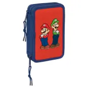 Super Mario Bros Mamma Mia double pencil case 29pcs