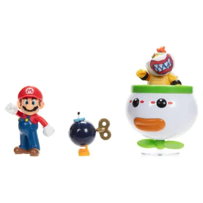 Super Mario Bros Mario and Bowser Jr. blister figures 6cm