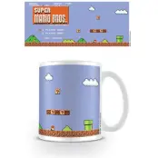 Super Mario Bros Retro Title Mug