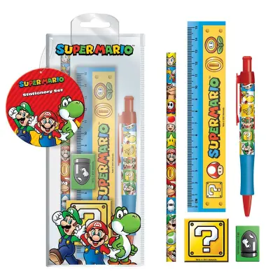 Super Mario - Colour Block - Stationery Set