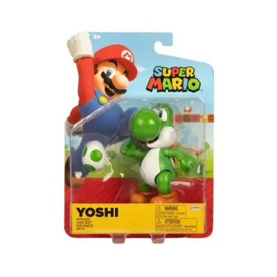 Super Mario Figur 10cm Yoshi with Egg - Super Mario -  Leksaksaffären