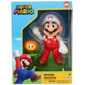 Super Mario Fire Mario + Fleur 10cm figurine Boxset Exclusive + accessories