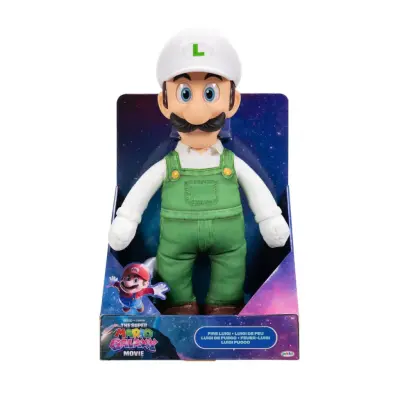 Mario Galaxy Movie Fire Luigi Jumbo Plush - Super Mario -  Leksaksaffären