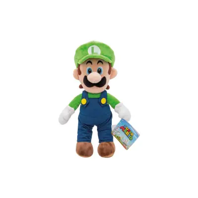 Super Mario Mjukdjur 30cm Luigi - Super Mario -  Leksaksaffären