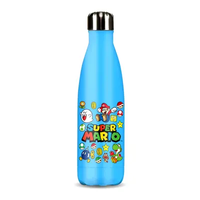 Super Mario - Logo - Aluminium Water Bottle 600Ml