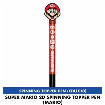 Super Mario - Mario - 2D Spinning Topper Pen