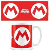 Super Mario (Mario Initial) White Pod Mug