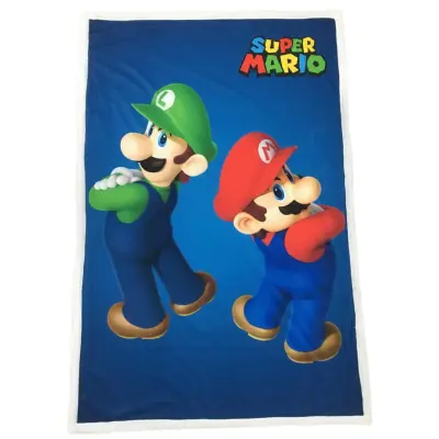 Super Mario - Mario & Luigi - Sherpa 100x150cm