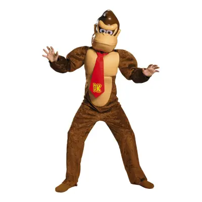 Donkey Kong Deluxe Barn Maskeraddräkt - Large