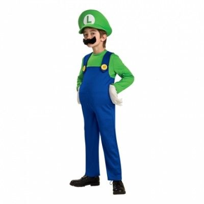 Luigi Deluxe Barn Maskeraddräkt