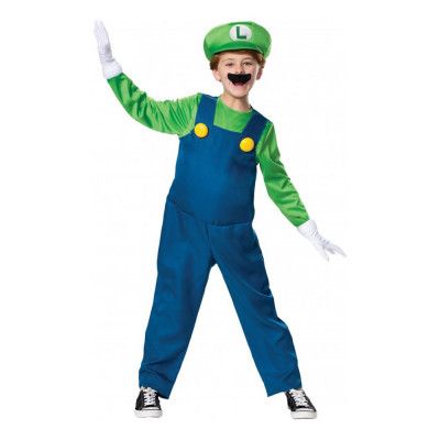Luigi Deluxe Barn Maskeraddräkt - Medium
