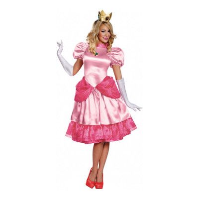 Prinsessan Peach Deluxe Maskeraddräkt - Small
