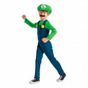 Super Mario Luigi Barn Maskeraddräkt - Medium