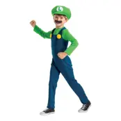 Super Mario Luigi Barn Maskeraddräkt - X-Small