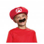 Super Mario Utklädning Keps och mustasch
