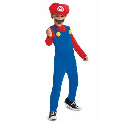 Super Mario Utklädningskläder : Model - S 4-6 år - Super Mario -  Leksaksaffären