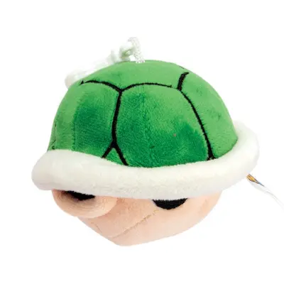 Super Mario Mjukdjur med clip Green Shell - Super Mario -  Leksaksaffären