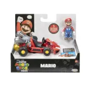 Super Mario Movie Pull Back Fordon med figur Mario