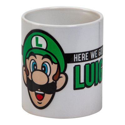 Super Mario Mugg Luigi Here We Go - Super Mario -  Leksaksaffären