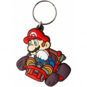 Licensierad Mario Kart Nyckelring i Gummi