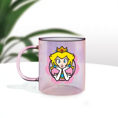 Super Mario - Peach - Glass Mug 11Oz