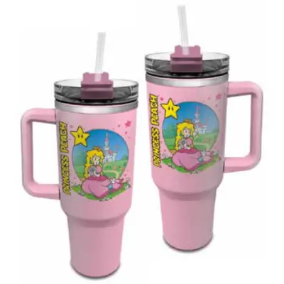 Super Mario - Peach - Stainless Steel Drinks Bottle 1.2L