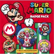 Super Mario Pin Retro Badge Pack