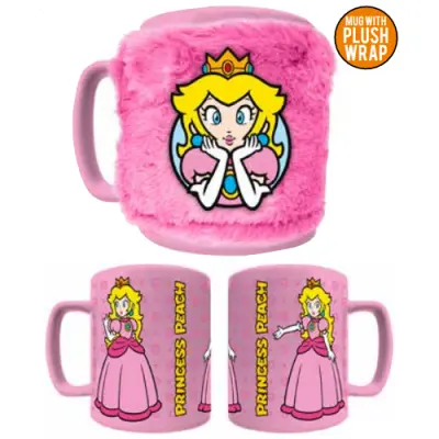 Super Mario - Princess Peach - Fuzzy Mug 440Ml
