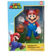 Super Mario Raccoon Mario + Feuille 10cm figurine Boxset Exclusive + accesso
