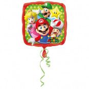 Heliumballong Super Mario fyrkantig