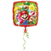 Heliumballong Super Mario fyrkantig