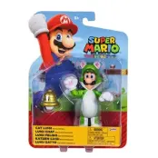 Super Mario Figur 10cm W42 Cat Luigi - Super Mario -  Leksaksaffären