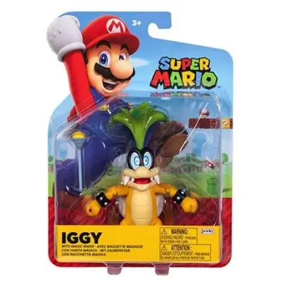 Super Mario Figur 10cm W42 Iggy - Super Mario -  Leksaksaffären
