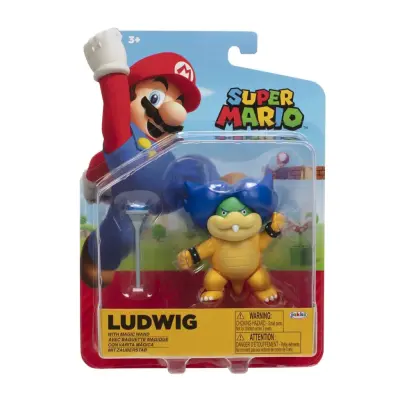 Super Mario Figur 10cm w42 Ludwig With Magic Wand - Super Mario -  Leksaksaffären