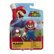 Super Mario Figur 10cm w42 Mario With Super Mushroom