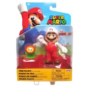 Super Mario Figur 10cm w46 Fire Mario with Fire Flower