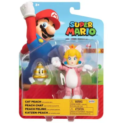Super Mario Figur 10cm w46 Peach With Super Bell - Super Mario -  Leksaksaffären