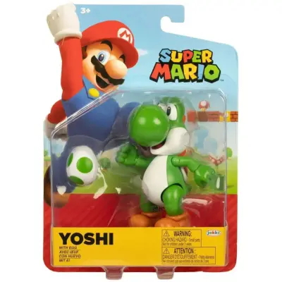 Super Mario Figur 10cm w46 Yoshi with egg - Super Mario -  Leksaksaffären