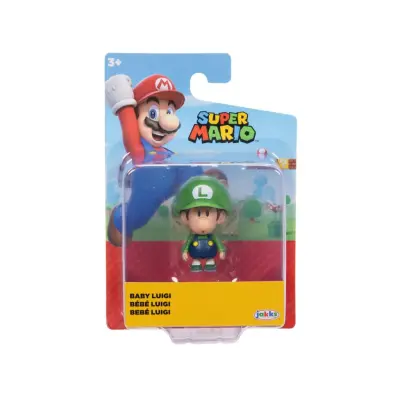 Super Mario Figur 5 cm Baby Luigi - Super Mario -  Leksaksaffären