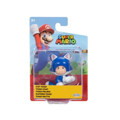 Super Mario Figur 5 cm Cat Toad - Super Mario -  Leksaksaffären