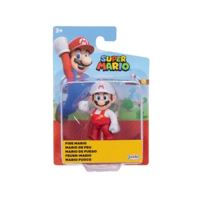 Super Mario Figur 5 cm Fire Standing Mario - Super Mario -  Leksaksaffären
