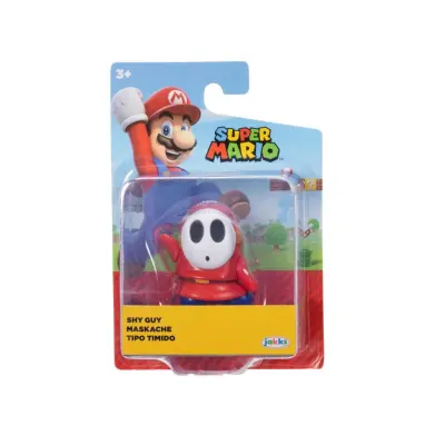 Super Mario Figur 5 cm Red Shy Guy - Super Mario -  Leksaksaffären