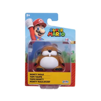 Super Mario Figur 5 cm W48 Monty Mole - Super Mario -  Leksaksaffären
