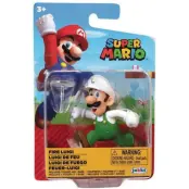 Super Mario Figur 5cm Fire Luigi - Super Mario -  Leksaksaffären