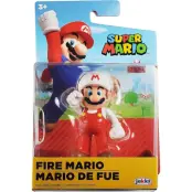 Super Mario Figur 5cm Fire Mario - Super Mario -  Leksaksaffären