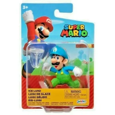 Super Mario Figur 5cm W55 Luigi - Super Mario -  Leksaksaffären